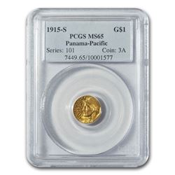 1915-S Gold $1.00 Panama-Pacific MS-65 PCGS