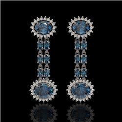 1.85 ctw Fancy Black Diamond Art Deco Stud Earrings 18K Yellow Gold