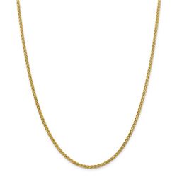 14k Yellow Gold 2.75 mm Semi-solid Wheat Chain - 30 in.
