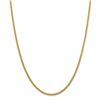 Image 1 : 14k Yellow Gold 2.75 mm Semi-solid Wheat Chain - 30 in.
