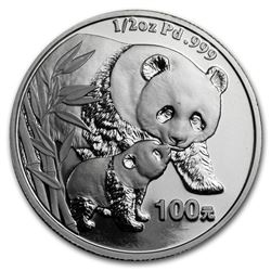 2004 China 1/2 oz Proof Palladium Panda (w/Box & COA)