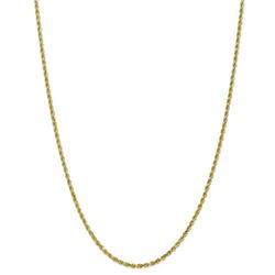 10k Yellow Gold 2.25 mm Diamond-cut Rope Chain - 28 in.