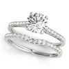 Image 1 : 0.79 ctw VS/SI Diamond 2pc Wedding Set 14K White Gold