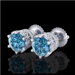 2.05 ctw H-SI/I Diamond Solitaire Halo Ring 10K Yellow Gold