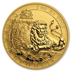 2019 Niue 1 oz Gold Czech Lion Reverse Proof