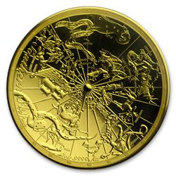 2017 Australia 1 oz $100 Gold Southern Sky Domed (No Outer Box)