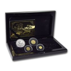 1994 China 4-coin Unicorn Proof Set (w/Box & COA)