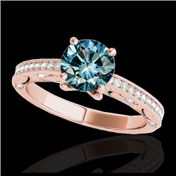 1.50 ctw VS Black Diamond Solitaire Ring 10K White Gold