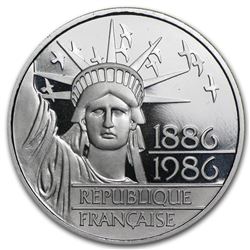 1986 Platinum 100 Francs Statue of Liberty Proof (APW .643)