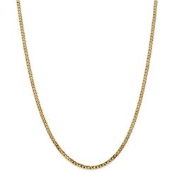 14k Yellow Gold 2.9 mm Beveled Curb Chain - 28 in.