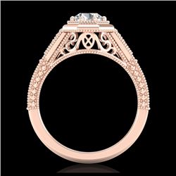 2.50 ctw VS/SI Oval Diamond Stud Earrings 10K Rose Gold