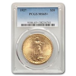 1927 $20 St. Gaudens Gold Double Eagle MS-65+ PCGS