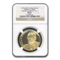 Gerald R. Ford Inauguration Medal Medallic Art Co. MS-67 NGC