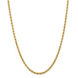 14k Yellow Gold 4 mm Diamond Cut Rope Chain - 36 in.