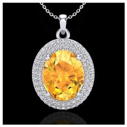 1.36 ctw SI/I Fancy Intense Yellow Diamond Ring 10K White Gold