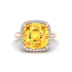 2.55 ctw Sapphire & Diamond Necklace 14K Yellow Gold