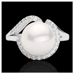 0.84 ctw Fancy Black Diamond Art Deco Ring 18K White Gold