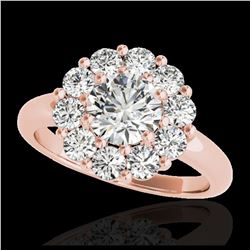 4.50 ctw Sapphire & VS/SI Diamond Ring 18K White Gold