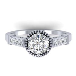 2.65 ctw Tanzanite & Diamond Ring 10K White Gold