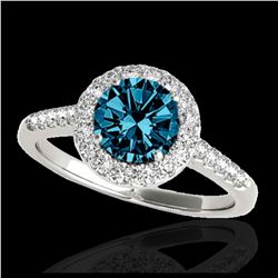 1.90 ctw SI/I Fancy Intense Yellow Diamond Ring 10K Rose Gold