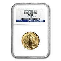 2007 1/2 oz Gold American Eagle MS-70 NGC (Early Releases)