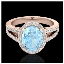 1.25 ctw SI Intense Yellow Diamond Ring 10K Rose Gold