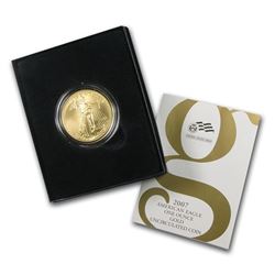 2007-W 1 oz Burnished Gold Eagle (w/Box & COA)