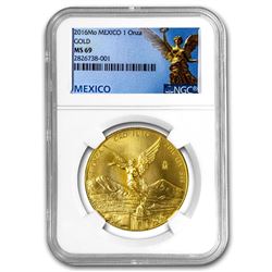 2016 Mexico 1 oz Gold Libertad MS-69 NGC