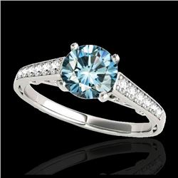 1.50 ctw Morganite & Halo VS/SI Diamond Ring 14K Rose Gold