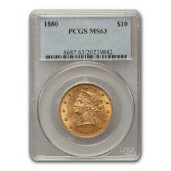 1880 $10 Liberty Gold Eagle MS-63 PCGS