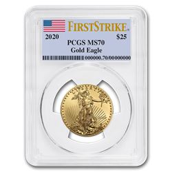 2020 1/2 oz Gold American Eagle MS-70 PCGS (FirstStrike®)