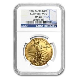 2014 1 oz Gold American Eagle MS-70 NGC (Early Releases)