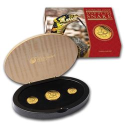 2013 Australia 3-Coin Gold Snake Proof Set (Series II)