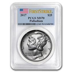 2017 1 oz Palladium American Eagle MS-70 PCGS (FirstStrike®)