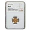 Image 1 : 1877 $1 Indian Head Gold MS-67 NGC