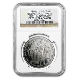 1989 Russia 1 oz Palladium 500th Anniv PF-70 NGC