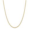 Image 1 : 14k Yellow Gold 2.75 mm Diamond Cut Quadruple Rope Chain - 28 in.