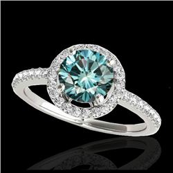 1.58 ctw VS Black Diamond Solitaire Ring 10K White Gold