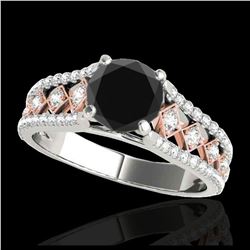 1.0 ctw VS/SI Diamond Heart Necklace 14K Rose Gold