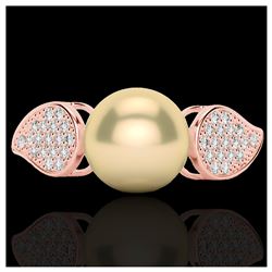 0.50 ctw Intense Yellow Diamond Ring 10K White Gold