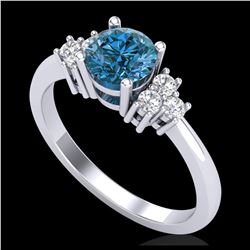 1.75 ctw VS Black Diamond Solitaire Ring 10K White Gold