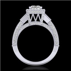 6 ctw Peridot & VS/SI Diamond Earrings White 10K White Gold