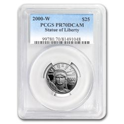 2000-W 1/4 oz Proof Platinum American Eagle PR-70 PCGS