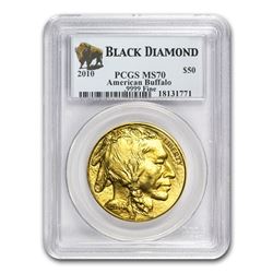 2010 1 oz Gold Buffalo MS-70 PCGS (Black Diamond)