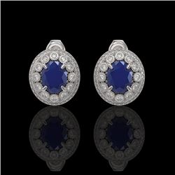 2.11 ctw Fancy Black Diamond Art Deco Stud Necklace 18K Yellow Gold