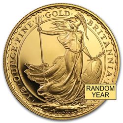 Great Britain 1/2 oz Gold Britannia BU/Proof (Random Year)
