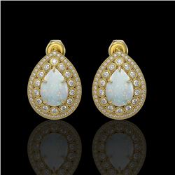 2.75 ctw Peridot & VS/SI Diamond Halo Necklace 18K Yellow Gold