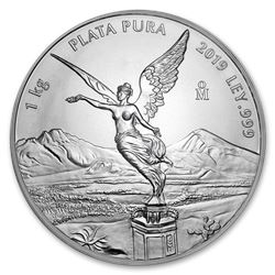 2019 Mexico 1 kilo Silver Libertad BU (In Capsule)