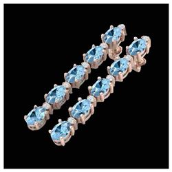 1 ctw VS/SI Diamond Solitaire Art Deco Stud Necklace 18K Yellow Gold