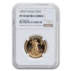 1993-P 1/2 oz Proof Gold American Eagle PF-70 NGC